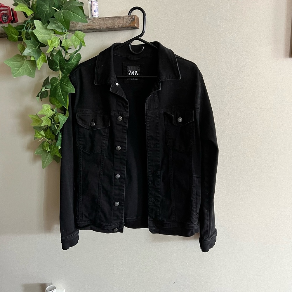 Zara Black Jean Jacket